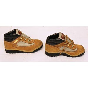 Timberland Baby Shoes sz 12 Tan Leather Hiking Boots Mesh Suede Walking Non-Slip
